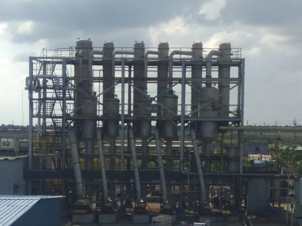 Five Effect Evaporator Followed by Pusher Centrifuge